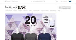 Desktop Screenshot of boutiqueblank.com