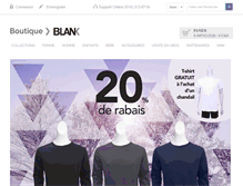 Tablet Screenshot of boutiqueblank.com